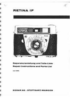 Kodak Retina 2 F manual. Camera Instructions.